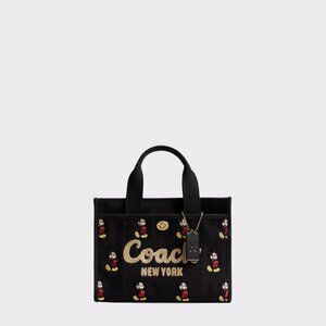 Disney x COACH 2way Cargo Tote Bag 20 CAF86 White Cotton Canvas